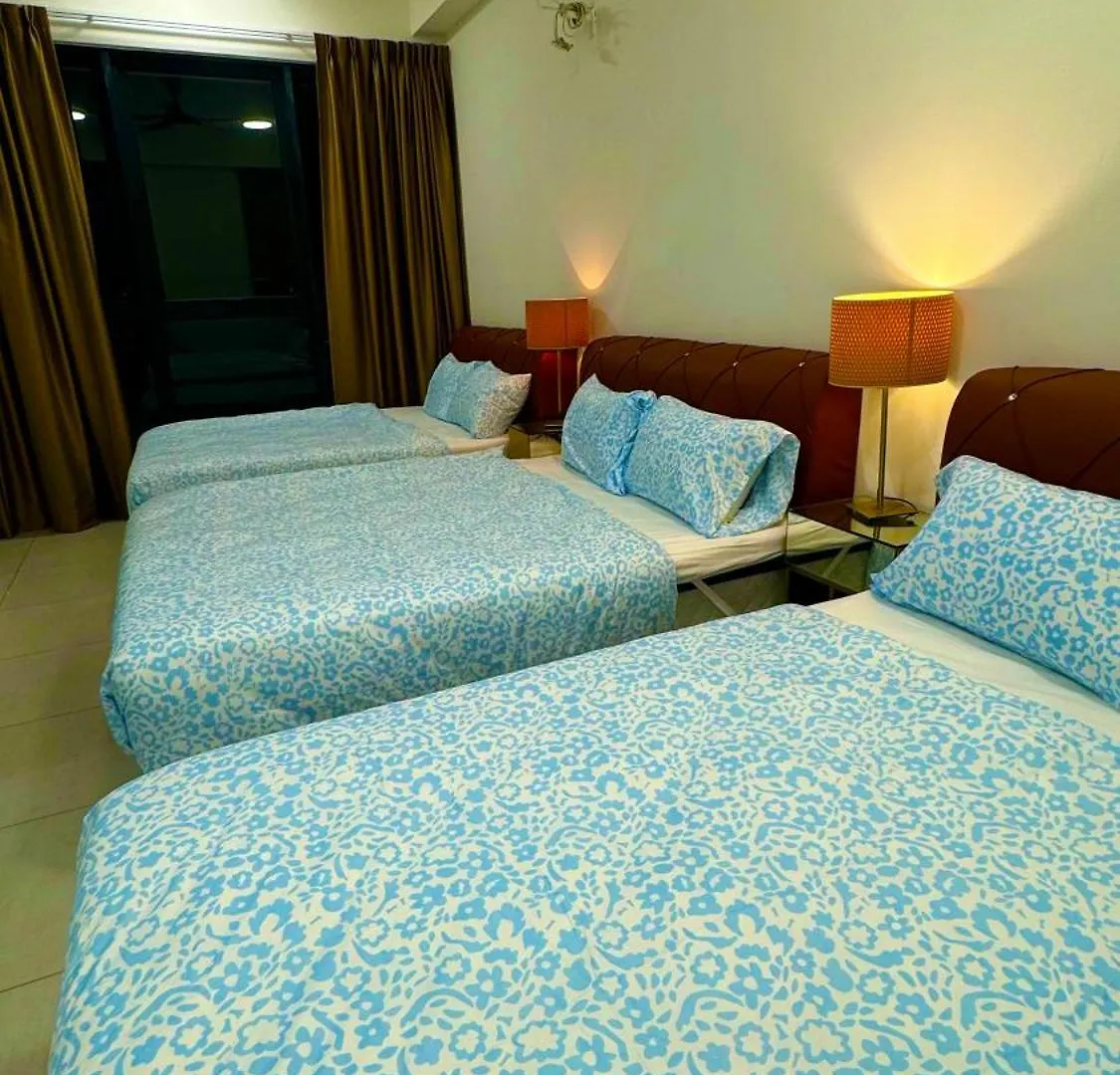Big Screen Cinema Tv, 5 Queen Bed Luxury Apt 2Cp Jelutong Apartment